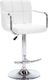vidaXL Stołki barowe, 2 szt., białe, sztuczna skóra 3