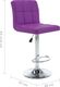 vidaXL Stołki barowe, 2 szt., fioletowe, sztuczna skóra 8