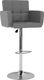 vidaXL Stołki barowe, 2 szt., szare, sztuczna skóra 2