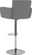 vidaXL Stołki barowe, 2 szt., szare, sztuczna skóra 6