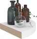 vidaXL Narożne półki ścienne, 4 szt., białe, 25x25x3,8 cm, MDF 3