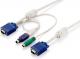 LevelOne Kable KVM, 3m, Biały (ACC-2102) 1