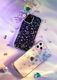 Kingxbar Kingxbar Lucky Series etui ozdobione oryginalnymi Kryształami Swarovskiego iPhone 12 mini przezroczysty (Clover) uniwersalny 11
