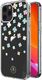 Kingxbar Kingxbar Lucky Series etui ozdobione oryginalnymi Kryształami Swarovskiego iPhone 12 mini przezroczysty (Clover) uniwersalny 1