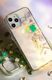 Kingxbar Kingxbar Lucky Series etui ozdobione oryginalnymi Kryształami Swarovskiego iPhone 12 mini przezroczysty (Clover) uniwersalny 5