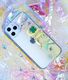 Kingxbar Kingxbar Lucky Series etui ozdobione oryginalnymi Kryształami Swarovskiego iPhone 12 mini przezroczysty (Clover) uniwersalny 6
