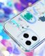 Kingxbar Kingxbar Lucky Series etui ozdobione oryginalnymi Kryształami Swarovskiego iPhone 12 mini przezroczysty (Clover) uniwersalny 8