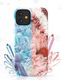 Kingxbar Kingxbar Agate Series eleganckie etui pokrowiec z nadrukiem agat iPhone 12 Pro / iPhone 12 czerwony uniwersalny 3