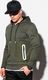 Ombre Bluza męska z kapturem B1082 - khaki L 1