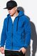 Ombre Bluza męska rozpinana z kapturem B1083 - niebieska XL 1