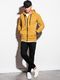 Ombre Bluza męska rozpinana z kapturem B1083 - żółta M 1
