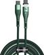 Kabel USB Baseus USB-C - USB-C 1.5 m Zielony (CATXC-Q06) 1