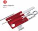 Victorinox Multitool SwissCard Nailcare transparentny czerwony 2