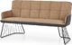Halmar Sofa L1 jasny brąz w stylu industrialnym HALMAR 1