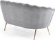 Halmar Sofa AMORINITO XL szara muszla na złotych lub czarnych nogach HALMAR 5