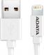 Kabel USB ADATA Lightning, certyfikat MFI, 1m, Biały (AMFIPL-100CM-CWH) 1