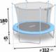 Trampolina ogrodowa Neo-Sport NS-10W181 z siatką wewnętrzną 10 FT 312 cm 2