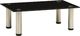 vidaXL VidaXL Stojak pod TV, czarny, 40 x 35 x 17 cm, szkło hartowane 1