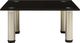 vidaXL VidaXL Stojak pod TV, czarny, 40 x 35 x 17 cm, szkło hartowane 2