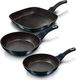 Patelnia Berlinger Haus grillowa Żeliwna 20 24 28cm 3szt. 9