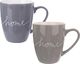 Orion Kubek porcelanowy do kawy, herbaty, zestaw kubków z uchem, dekor, na prezent, 2 sztuki, 380 ml 2