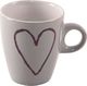 Orion Kubek ceramiczny w serca zestaw kubków do kawy herbaty 4 sztuki 230 ml 4