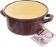 Orion Garnek rondel garnuszek emaliowany 1.5l brązowy 4