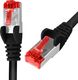Spacetronik Kabel RJ45 CAT 6 S/FTP AWG27 LSZH czarny 0,5m 1