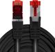 Spacetronik Kabel RJ45 CAT 6 S/FTP AWG27 LSZH czarny 0,5m 1