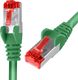 Spacetronik Kabel RJ45 CAT 6 S/FTP AWG27 LSZH zielony 1m 1
