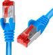 Spacetronik Kabel RJ45 CAT 6 S/FTP AWG27 LSZH niebieski 1m 1