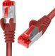 Spacetronik Kabel RJ45 CAT 6 S/FTP AWG27 LSZH czerwony 1m 1