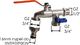 Bradas Kran kulowy 1/2 2x GZ 3/4 z nyplem do szybkozłącza Bradas 2977 2