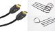 Kabel Mozos Kabel Mozos HDMI - HDMI 3m czarny (HD218K-3M) + Opaska zaciskowa Czarny 100 sztuk (MCABLE-L) 1