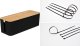 Organizer Mozos Organizer Mozos Maskownica Czarny 1 sztuka (KBO-BK-WOOD) + Opaska zaciskowa Czarny 100 sztuk (MCABLE-L) 1