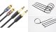 Kabel Mozos Kabel Mozos Jack 6.3mm - RCA (Cinch) x2 3m czarny (MCABLE-2JT2R) + Opaska zaciskowa Czarny 100 sztuk (MCABLE-L) 1