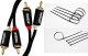 Kabel Mozos Kabel Mozos RCA (Cinch) x2 - RCA (Cinch) x2 1m czarny (MCABLE-2R2R) + Opaska zaciskowa Czarny 100 sztuk (MCABLE-L) 1
