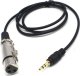 Mozos Mozos Kabel mikrofonowy XLR - Mini Jack 3.5 mm MCABLE-XLR + Opaska zaciskowa Czarny 100 sztuk (MCABLE-L) 1
