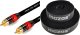 Kabel Mozos Kabel Mozos RCA (Cinch) - RCA (Cinch) 3m czarny (MCABLE-RR) + Rzep Czarny 1 sztuka (CM2M) 1