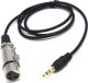 Mozos Mozos Kabel mikrofonowy XLR - Mini Jack 3.5 mm MCABLE-XLR + Rzep Czarny 1 sztuka (CM2M) 1