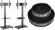 Mozos Mozos MSTV mobilny stojak tv stand do telewizora + Rzep Czarny 1 sztuka (CM2M) 1