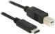 Kabel USB Delock USB-C - USB-B 1 m Czarny (83601) 1