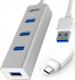 HUB USB Unitek 4x USB 3.0 + USB typu C (Y-3082B) 1