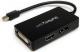 Adapter AV StarTech DisplayPort Mini - HDMI - D-Sub (VGA) - DVI-D czarny (MDP2DPDVHD) 1