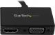 Adapter AV StarTech DisplayPort - HDMI - D-Sub (VGA) czarny (DP2HDVGA) 1