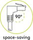Goobay GOOBAY Patchcord U/UTP Kat. 6 Prosty / Kątowy 90 Biały 3m 2