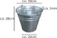 Bradas Wiadro ogrodniczo-budowlane ocynkowane 15l 3460 2