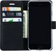 Surazo Etui na telefon Surazo ze skóry naturalnej Wallet case - Nubuk Czarny i Camel 2
