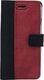 Surazo Etui na telefon Surazo ze skóry naturalnej Wallet case - Nubuk Czarny i Czerwony 1