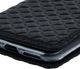 Surazo Etui na telefon Surazo ze skóry naturalnej Smart magnet RFID - Pikowane romby - Czarny Matowy 4